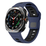 Pulseira de Relógio de Silicone com Fivela Invertida e Risca Horizontal, Para Samsung Galaxy Watch Ultra 47mm / Ultra 2025