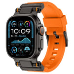 Bracelete de TPU com Conector Metálico para Explorador Outdoor Kalebol, Para Apple Watch 46mm / 49mm / 45mm / 44mm
