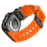 Bracelete de TPU com Conector Metálico para Explorador Outdoor Kalebol, Para Apple Watch 46mm / 49mm / 45mm / 44mm