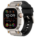Bracelete de TPU com Conector Metálico para Explorador Outdoor Kalebol, Para Apple Watch 46mm / 49mm / 45mm / 44mm
