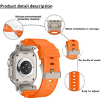 Bracelete de TPU com Conector Metálico para Explorador Outdoor Kalebol, Para Apple Watch 46mm / 49mm / 45mm / 44mm
