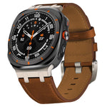 Pulseira de relógio em pele Crazy Horse, para Samsung Galaxy Watch Ultra 47mm / Ultra 2025