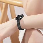 Pulseira de Pétalas de Floco de Neve Bracelete de Metal para Apple Watch 46mm / 49mm / 45mm / 44mm, para Apple Watch 42mm / 41mm / 40mm / 38mm