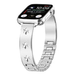Pulseira de Pétalas de Floco de Neve Bracelete de Metal para Apple Watch 46mm / 49mm / 45mm / 44mm, para Apple Watch 42mm / 41mm / 40mm / 38mm