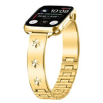 Pulseira de Pétalas de Floco de Neve Bracelete de Metal para Apple Watch 46mm / 49mm / 45mm / 44mm, para Apple Watch 42mm / 41mm / 40mm / 38mm