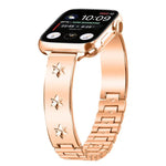 Pulseira de Pétalas de Floco de Neve Bracelete de Metal para Apple Watch 46mm / 49mm / 45mm / 44mm, para Apple Watch 42mm / 41mm / 40mm / 38mm