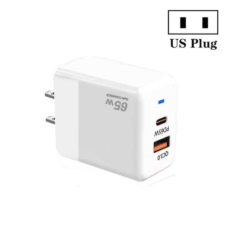 Carregador PD41 GaN PD 45W + USB com Cabo de Dados Type-C para Type-C, Ficha EUA, Ficha UK
