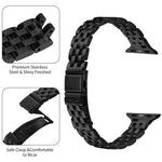 Bracelete de Relógio em Aço com Fivela de Estilingue para Cintura Pequena, Para Apple Watch 46mm / 49mm / 45mm / 44mm, Para Apple Watch 42mm / 41mm / 40mm / 38mm