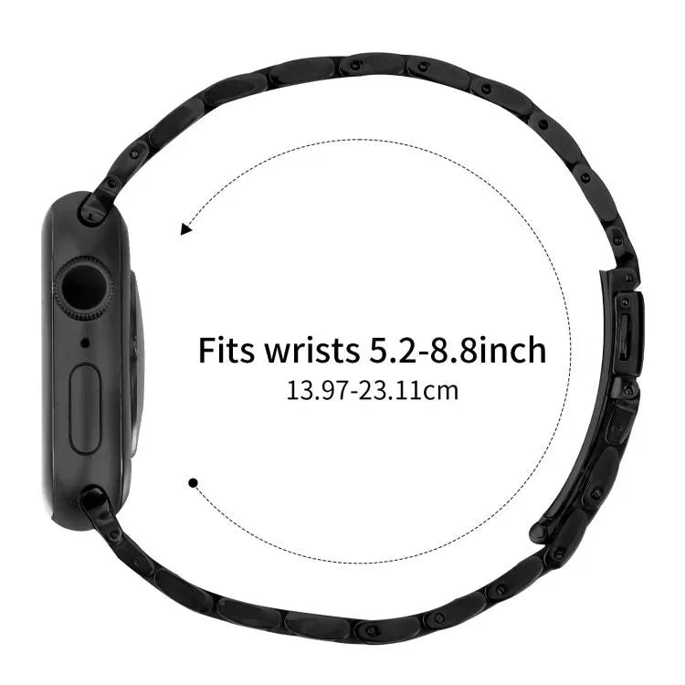 Bracelete de Relógio em Aço com Fivela de Estilingue para Cintura Pequena, Para Apple Watch 46mm / 49mm / 45mm / 44mm, Para Apple Watch 42mm / 41mm / 40mm / 38mm