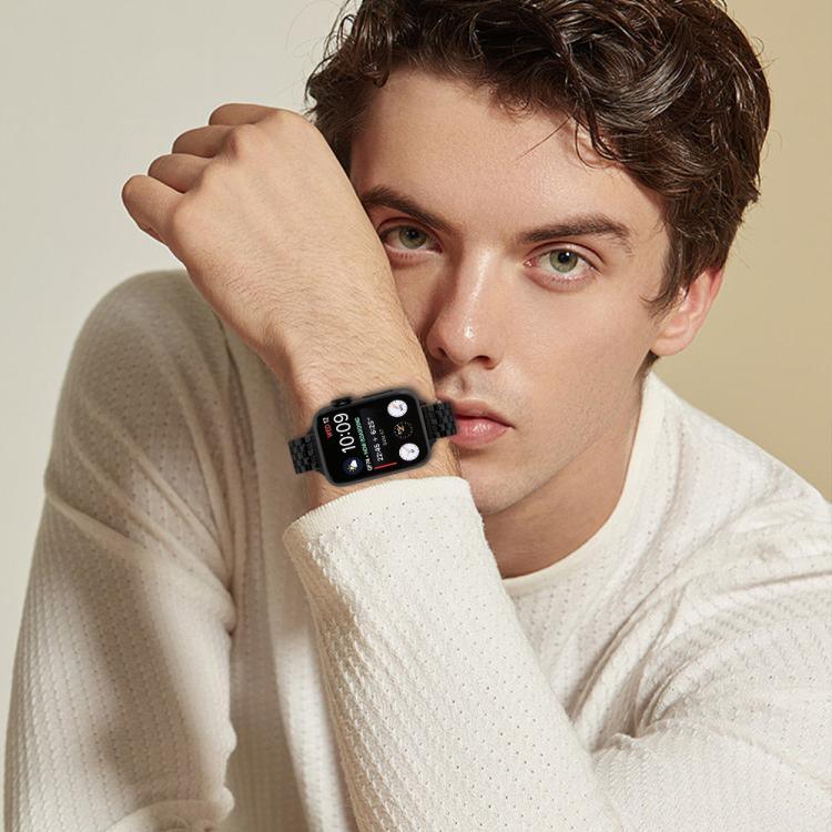 Bracelete de Relógio em Aço com Fivela de Estilingue para Cintura Pequena, Para Apple Watch 46mm / 49mm / 45mm / 44mm, Para Apple Watch 42mm / 41mm / 40mm / 38mm