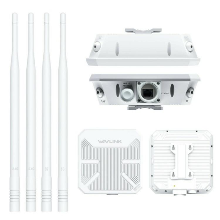 Repetidor AP WAVLINK WN588HA2 Amplificador de Sinal WiFi Extensor WiFi AC1200 Banda Dupla, Ficha US, Ficha UK, Ficha EU, Ficha AU