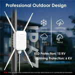 Repetidor AP WAVLINK WN588HA2 Amplificador de Sinal WiFi Extensor WiFi AC1200 Banda Dupla, Ficha US, Ficha UK, Ficha EU, Ficha AU