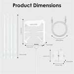 Repetidor AP WAVLINK WN588HA2 Amplificador de Sinal WiFi Extensor WiFi AC1200 Banda Dupla, Ficha US, Ficha UK, Ficha EU, Ficha AU