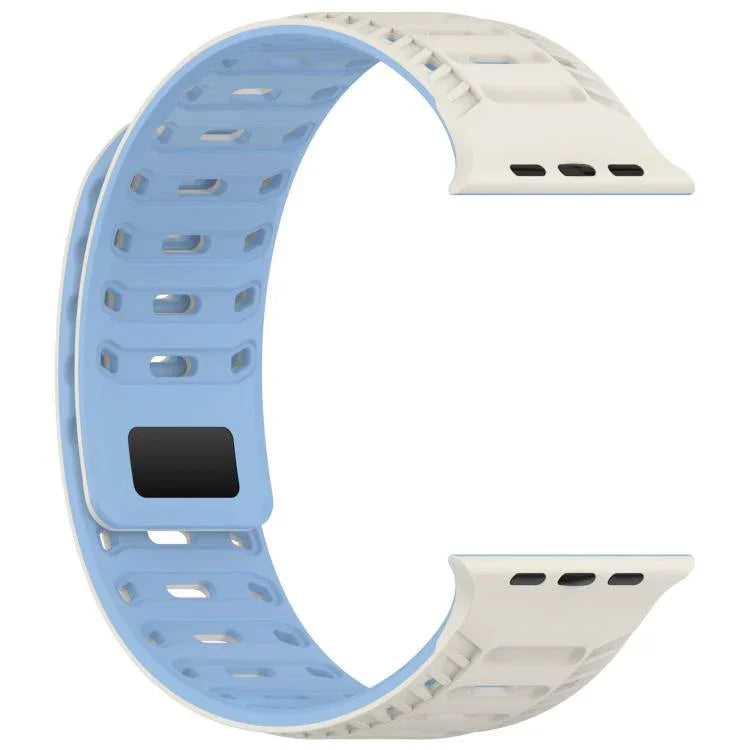 Bracelete de Relógio em Silicone Magnético Mountain Armor, Para Apple Watch 46mm / 49mm / 45mm / 44mm, Para Apple Watch 42mm / 41mm / 40mm / 38mm