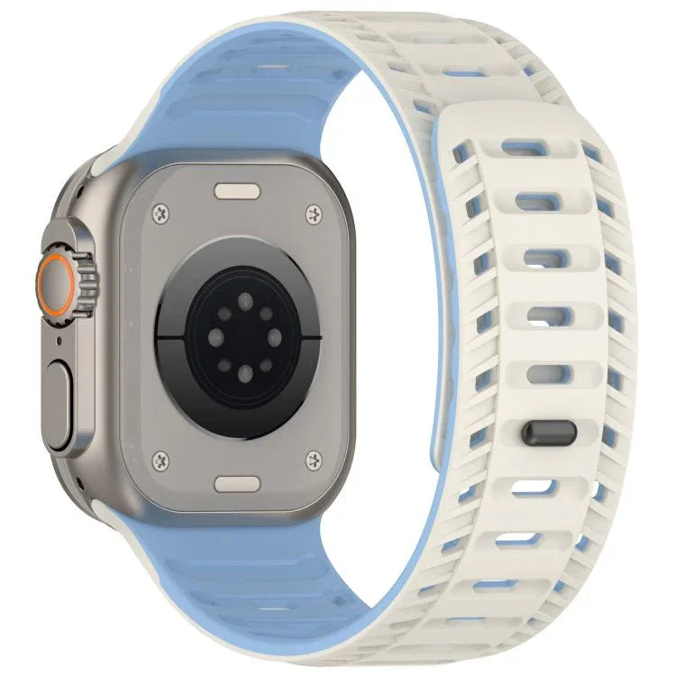 Bracelete de Relógio em Silicone Magnético Mountain Armor, Para Apple Watch 46mm / 49mm / 45mm / 44mm, Para Apple Watch 42mm / 41mm / 40mm / 38mm