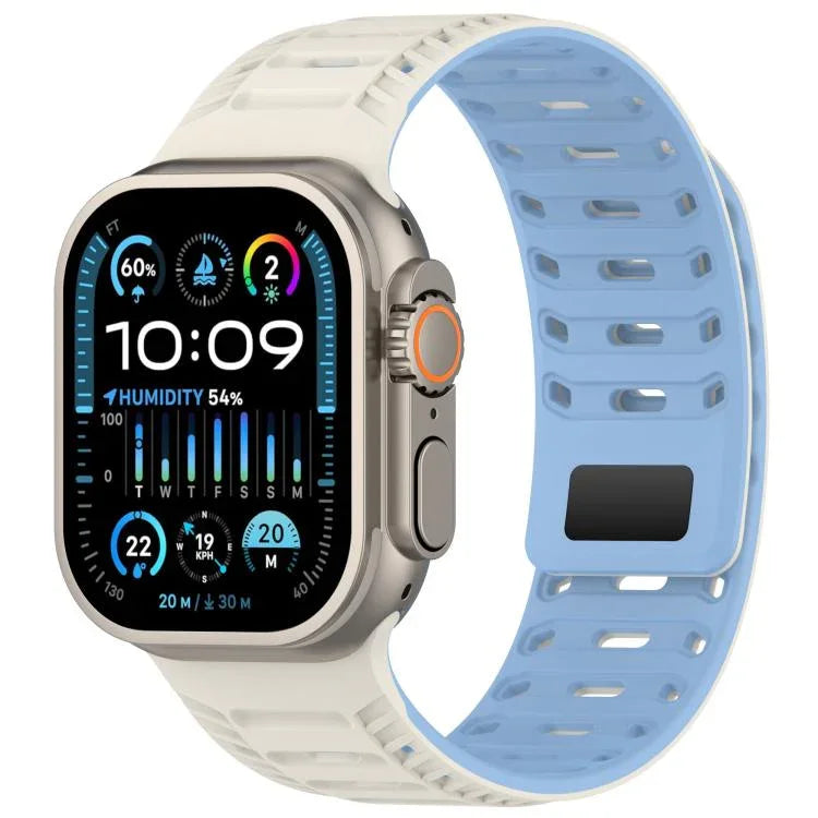 Bracelete de Relógio em Silicone Magnético Mountain Armor, Para Apple Watch 46mm / 49mm / 45mm / 44mm, Para Apple Watch 42mm / 41mm / 40mm / 38mm
