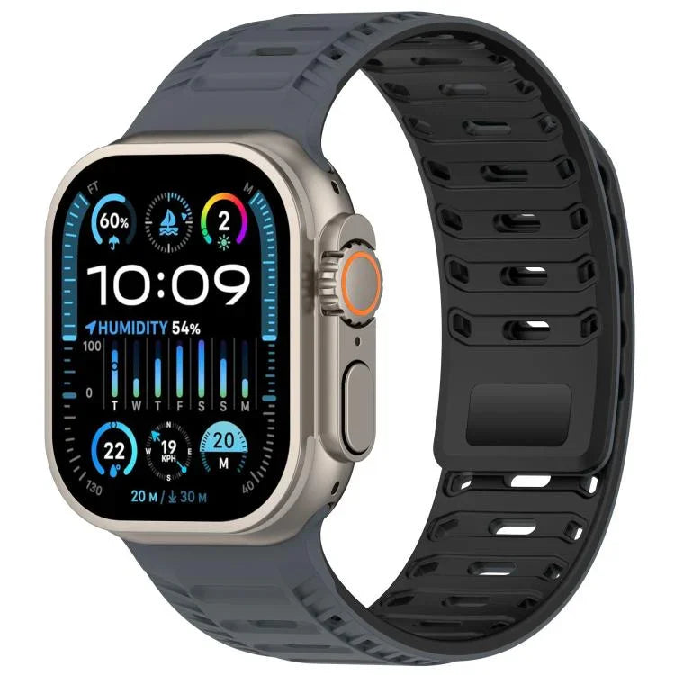Bracelete de Relógio em Silicone Magnético Mountain Armor, Para Apple Watch 46mm / 49mm / 45mm / 44mm, Para Apple Watch 42mm / 41mm / 40mm / 38mm