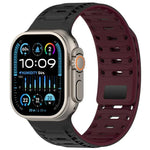 Bracelete de Relógio em Silicone Magnético Mountain Armor, Para Apple Watch 46mm / 49mm / 45mm / 44mm, Para Apple Watch 42mm / 41mm / 40mm / 38mm