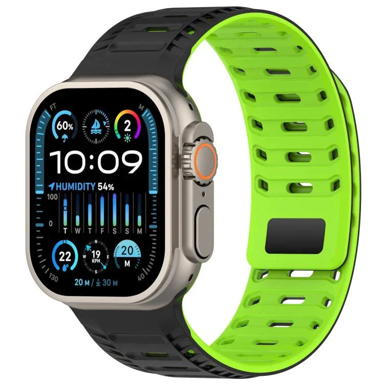 Bracelete de Relógio em Silicone Magnético Mountain Armor, Para Apple Watch 46mm / 49mm / 45mm / 44mm, Para Apple Watch 42mm / 41mm / 40mm / 38mm