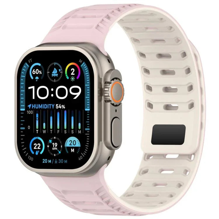 Bracelete de Relógio em Silicone Magnético Mountain Armor, Para Apple Watch 46mm / 49mm / 45mm / 44mm, Para Apple Watch 42mm / 41mm / 40mm / 38mm