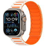 Bracelete de Relógio Bicolor Magnético Piano Espírito Colorido, Para Apple Watch 46mm / 49mm / 45mm / 44mm
