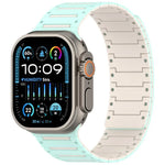 Bracelete de Relógio Bicolor Magnético Piano Espírito Colorido, Para Apple Watch 46mm / 49mm / 45mm / 44mm
