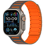 Bracelete de Relógio Bicolor Magnético Piano Espírito Colorido, Para Apple Watch 46mm / 49mm / 45mm / 44mm