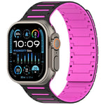 Bracelete de Relógio Bicolor Magnético Piano Espírito Colorido, Para Apple Watch 46mm / 49mm / 45mm / 44mm