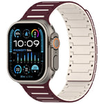 Bracelete de Relógio Bicolor Magnético Piano Espírito Colorido, Para Apple Watch 46mm / 49mm / 45mm / 44mm