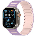 Bracelete de Relógio Bicolor Magnético Piano Espírito Colorido, Para Apple Watch 46mm / 49mm / 45mm / 44mm