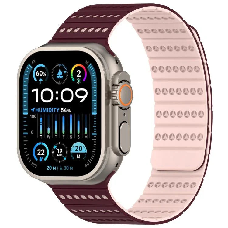 Bracelete de Relógio Magnético em Favo de Mel, Para Apple Watch 42mm / 41mm / 40mm / 38mm, Para Apple Watch 46mm / 49mm / 45mm / 44mm