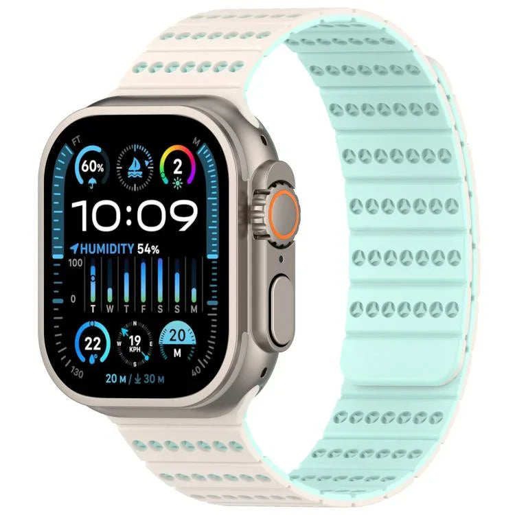 Bracelete de Relógio Magnético em Favo de Mel, Para Apple Watch 42mm / 41mm / 40mm / 38mm, Para Apple Watch 46mm / 49mm / 45mm / 44mm