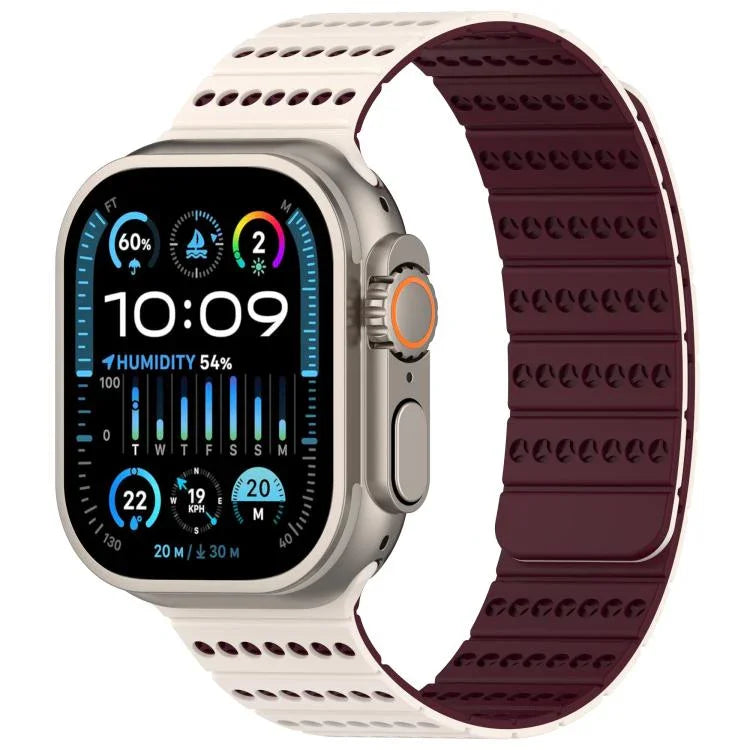 Bracelete de Relógio Magnético em Favo de Mel, Para Apple Watch 42mm / 41mm / 40mm / 38mm, Para Apple Watch 46mm / 49mm / 45mm / 44mm