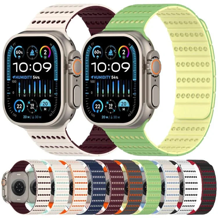 Bracelete de Relógio Magnético em Favo de Mel, Para Apple Watch 42mm / 41mm / 40mm / 38mm, Para Apple Watch 46mm / 49mm / 45mm / 44mm