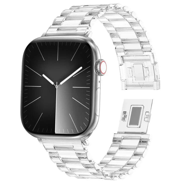 Bracelete de Relógio em PC com Fivela Magnética de Três Contas Candy, Para Apple Watch 46mm / 49mm / 45mm / 44mm, Para Apple Watch 42mm / 41mm / 40mm / 38mm