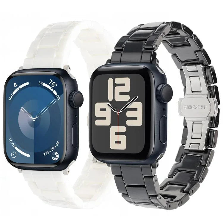 Bracelete de Relógio em Cerâmica com Textura de Tanque, Para Apple Watch 46mm / 49mm / 45mm / 44mm, Para Apple Watch 42mm / 41mm / 40mm / 38mm
