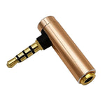 Adaptador de Áudio JUNSUNMAY 90 Graus Ângulo Direito 3,5mm TRRS Macho para Fêmea