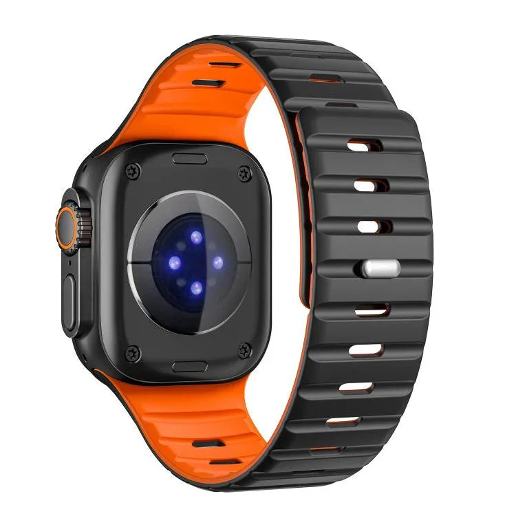 Correia Magnética de Silicone Norman, Para Apple Watch 46mm / 49mm / 45mm / 44mm, Para Apple Watch 42mm / 41mm / 40mm / 38mm