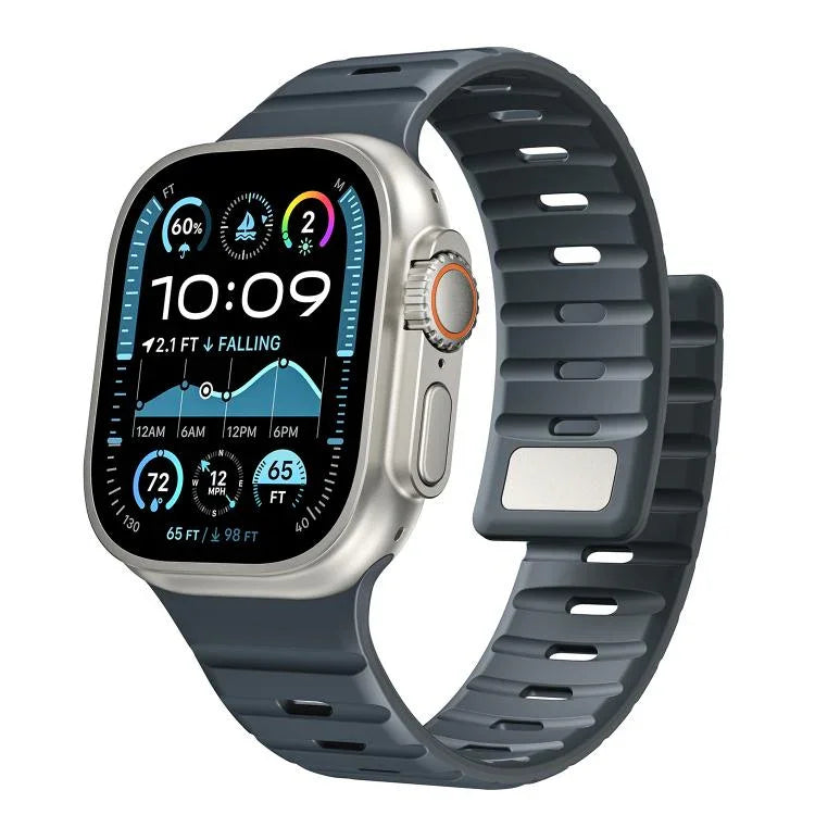 Correia Magnética de Silicone Norman, Para Apple Watch 46mm / 49mm / 45mm / 44mm, Para Apple Watch 42mm / 41mm / 40mm / 38mm