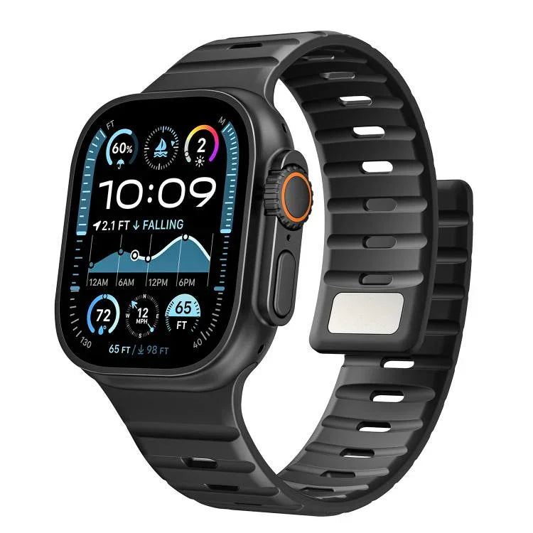Correia Magnética de Silicone Norman, Para Apple Watch 46mm / 49mm / 45mm / 44mm, Para Apple Watch 42mm / 41mm / 40mm / 38mm