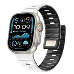 Correia Magnética de Silicone Norman, Para Apple Watch 46mm / 49mm / 45mm / 44mm, Para Apple Watch 42mm / 41mm / 40mm / 38mm