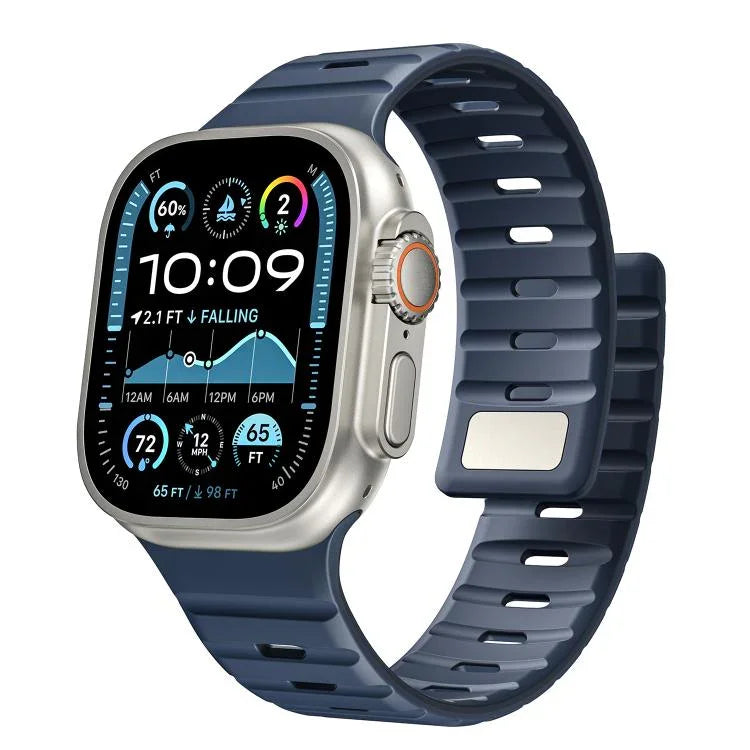 Correia Magnética de Silicone Norman, Para Apple Watch 46mm / 49mm / 45mm / 44mm, Para Apple Watch 42mm / 41mm / 40mm / 38mm