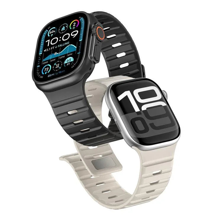 Correia Magnética de Silicone Norman, Para Apple Watch 46mm / 49mm / 45mm / 44mm, Para Apple Watch 42mm / 41mm / 40mm / 38mm