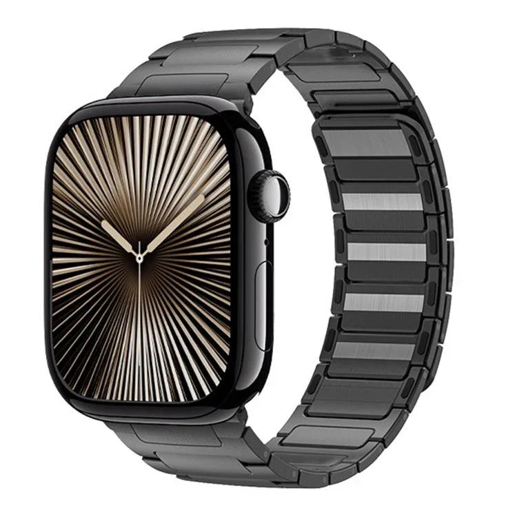 Correia Magnética em Aço Inoxidável I-Beam, Para Apple Watch 46mm / 49mm / 45mm / 44mm, Para Apple Watch 42mm / 41mm / 40mm / 38mm