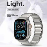 Correia Magnética em Aço Inoxidável I-Beam, Para Apple Watch 46mm / 49mm / 45mm / 44mm, Para Apple Watch 42mm / 41mm / 40mm / 38mm