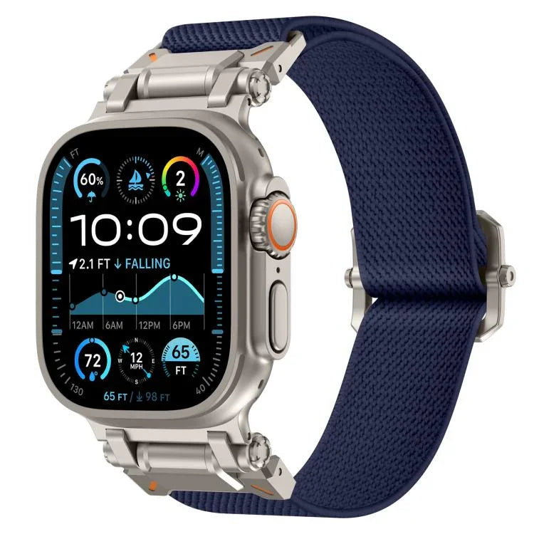 Correia de Relógio Explorer em Poliéster e Nylon, Para Apple Watch 46mm / 49mm / 45mm / 44mm