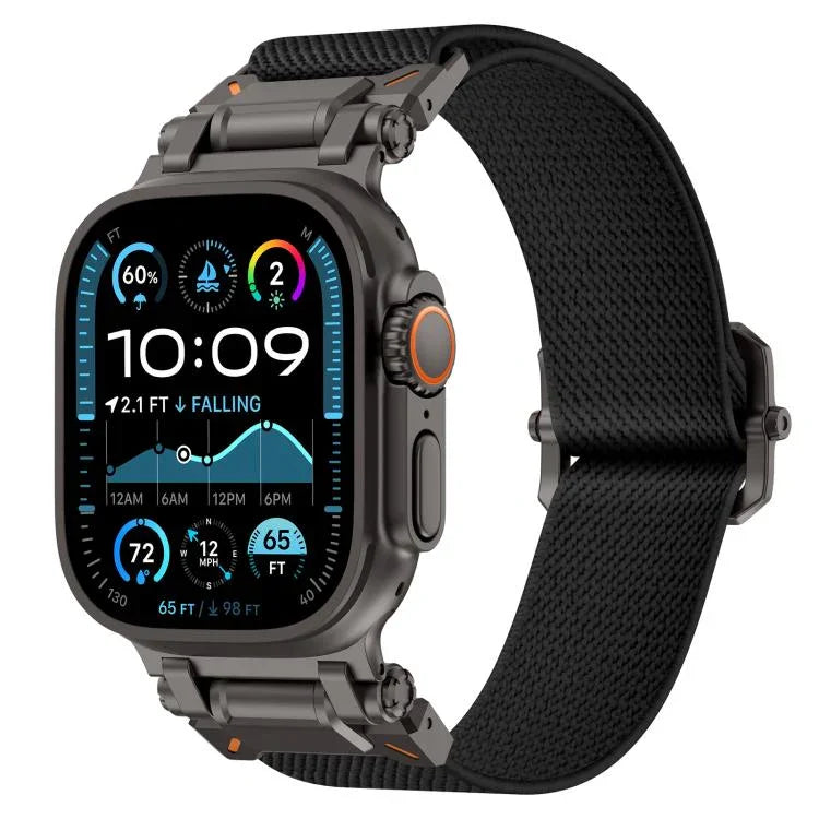 Correia de Relógio Explorer em Poliéster e Nylon, Para Apple Watch 46mm / 49mm / 45mm / 44mm