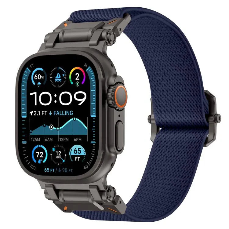 Correia de Relógio Explorer em Poliéster e Nylon, Para Apple Watch 46mm / 49mm / 45mm / 44mm