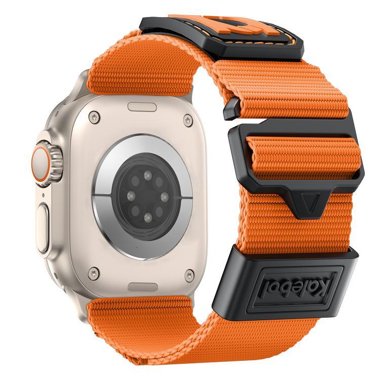 Correia de Relógio Desportiva em Nylon Trançado Kalebol, Para Apple Watch 46mm / 49mm / 45mm / 44mm, Para Apple Watch 42mm / 41mm / 40mm / 38mm