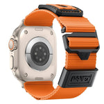 Correia de Relógio Desportiva em Nylon Trançado Kalebol, Para Apple Watch 46mm / 49mm / 45mm / 44mm, Para Apple Watch 42mm / 41mm / 40mm / 38mm